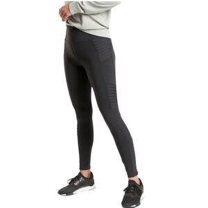 Athleta Delancey Moto Tights 
Black Stretch Athleisure Ankle Zip
Size Xs BNWT